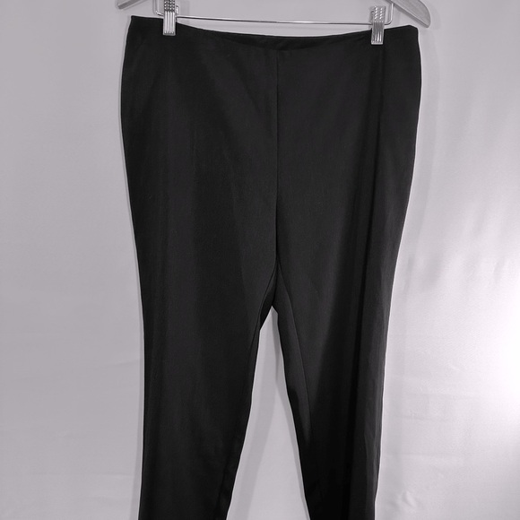 Neiman Marcus Black Career Business Workwear Dress Pants Trousers Side Zipper 10 - Picture 6 of 8